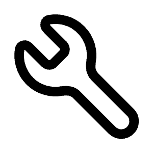 Wrench Icon from Mynaui Line Set