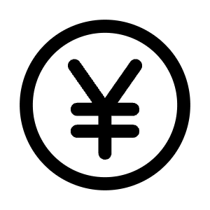 Yen Circle Icon from Mynaui Line Set