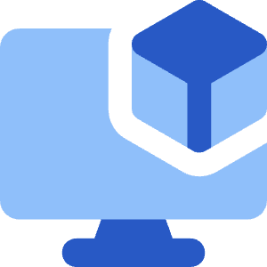 3d Print Monitor Icon from Core Flat Set