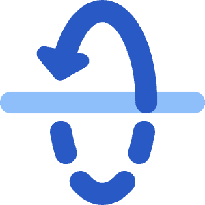 3d Rotate X Axis Icon from Core Flat Set