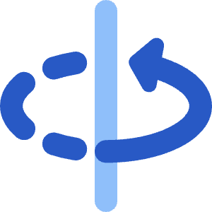 3d Rotate Y Axis Icon from Core Flat Set
