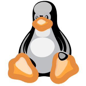 Linux Tux Icon from SVG Logos Set