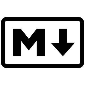 Markdown Icon from SVG Logos Set