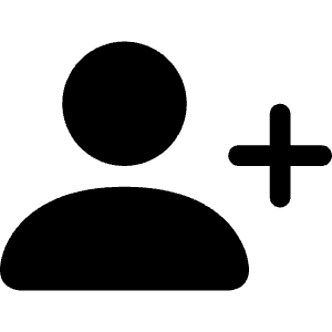 Person Plus Fill Icon from Bootstrap Set