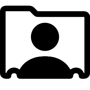 Person Rolodex Icon from Bootstrap Set