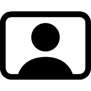 Person Video Icon from Bootstrap Set