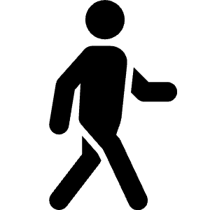 Person Walking Icon from Bootstrap Set