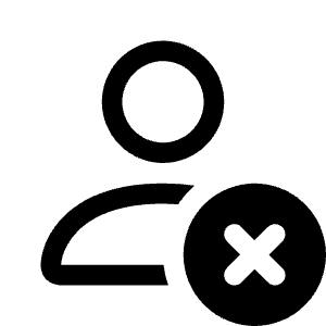 Person X Icon from Bootstrap Set