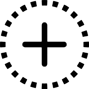 Plus Circle Dotted Icon from Bootstrap Set