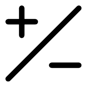 Plus Slash Minus Icon from Bootstrap Set