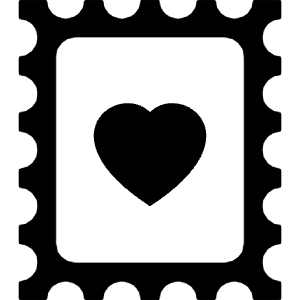 Postage Heart Icon from Bootstrap Set