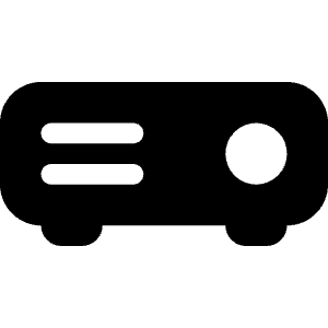 Projector Fill Icon from Bootstrap Set