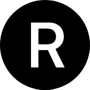R Circle Fill Icon from Bootstrap Set
