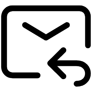 Reply To Message Icon from Iconoir Regular Set