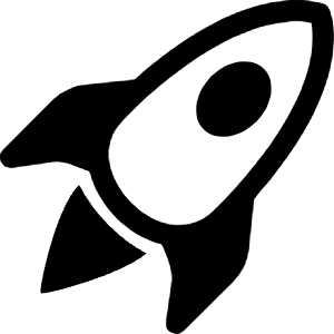 Rocket Takeoff Icon from Bootstrap Set