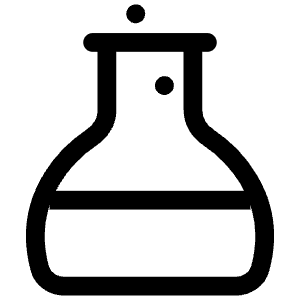 Round Flask Icon from Iconoir Regular Set