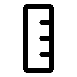Ruler Icon from Iconoir Regular Set