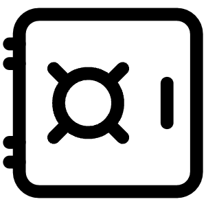 Safe Icon from Iconoir Regular Set