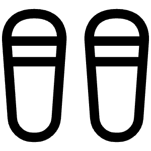 Sandals Icon from Iconoir Regular Set