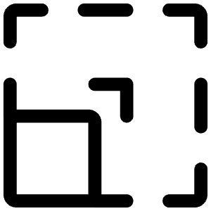 Scale Frame Enlarge Icon from Iconoir Regular Set