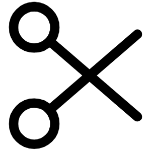 Scissor Icon from Iconoir Regular Set