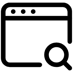 Search Window Icon from Iconoir Regular Set
