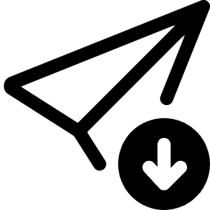 Send Arrow Down Icon from Bootstrap Set