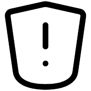 Shield Alert Icon from Iconoir Regular Set