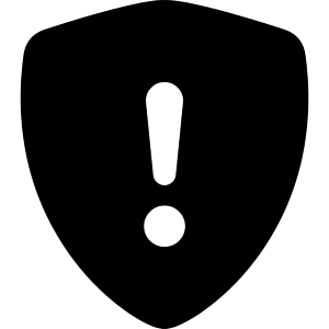 Shield Fill Exclamation Icon from Bootstrap Set