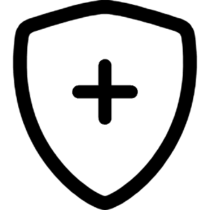 Shield Plus Icon from Bootstrap Set