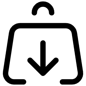 Shopping Bag Arrow Down Icon from Iconoir Regular Set