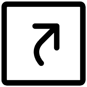 Shortcut Square Icon from Iconoir Regular Set