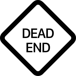 Sign Dead End Icon from Bootstrap Set