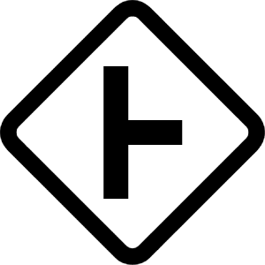 Sign Intersection Side Icon from Bootstrap Set