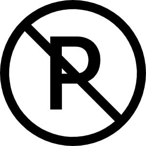 Sign No Parking Icon from Bootstrap Set