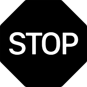 Sign Stop Fill Icon from Bootstrap Set