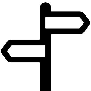 Signpost Split Icon from Bootstrap Set