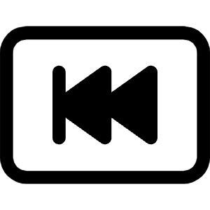 Skip Backward Btn Icon from Bootstrap Set