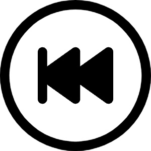 Skip Backward Circle Icon from Bootstrap Set