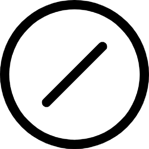 Slash Circle Icon from Bootstrap Set