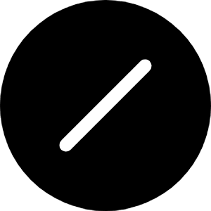 Slash Circle Fill Icon from Bootstrap Set