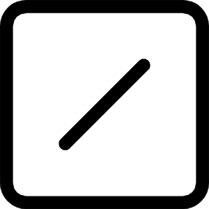 Slash Square Icon from Bootstrap Set