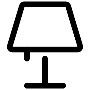 Small Lamp Alt Icon from Iconoir Regular Set