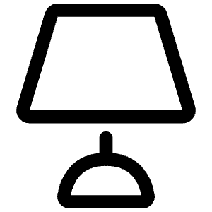 Small Lamp Icon from Iconoir Regular Set