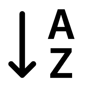 Sort Alpha Down Icon from Bootstrap Set
