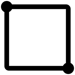 Square 3d Corner To Corner Icon from Iconoir Regular Set