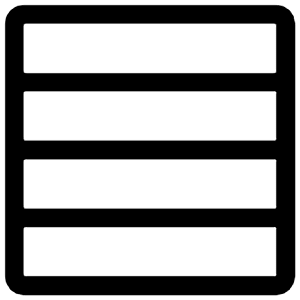 Table Rows Icon from Iconoir Regular Set