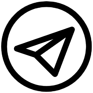 Telegram Circle Icon from Iconoir Regular Set