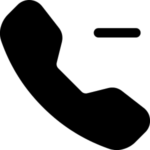 Telephone Minus Fill Icon from Bootstrap Set