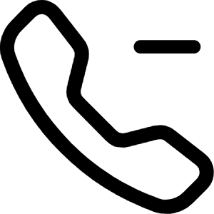 Telephone Minus Icon from Bootstrap Set